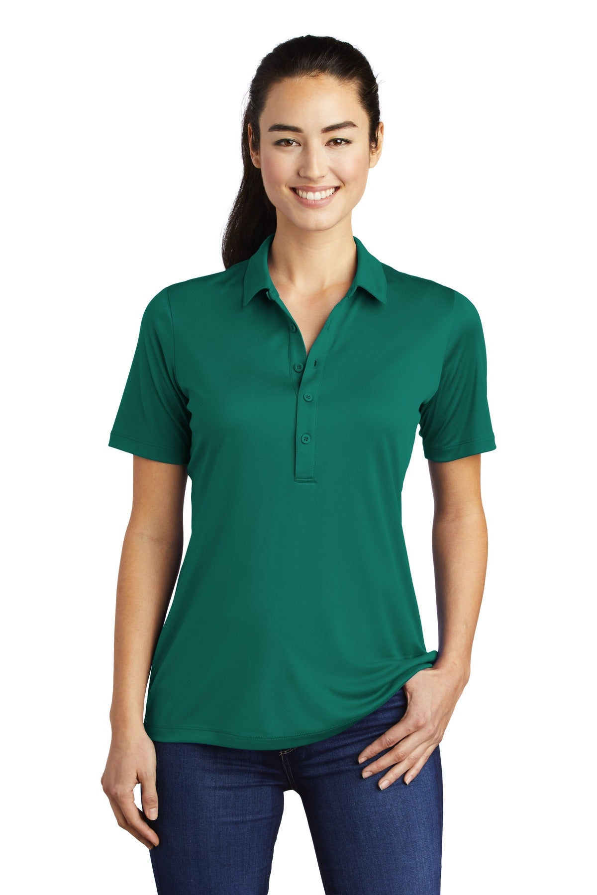 Sport-Tek- Sport-Tek® Women's Posi-UV ® Pro Polo. LST520-Medtech- 5