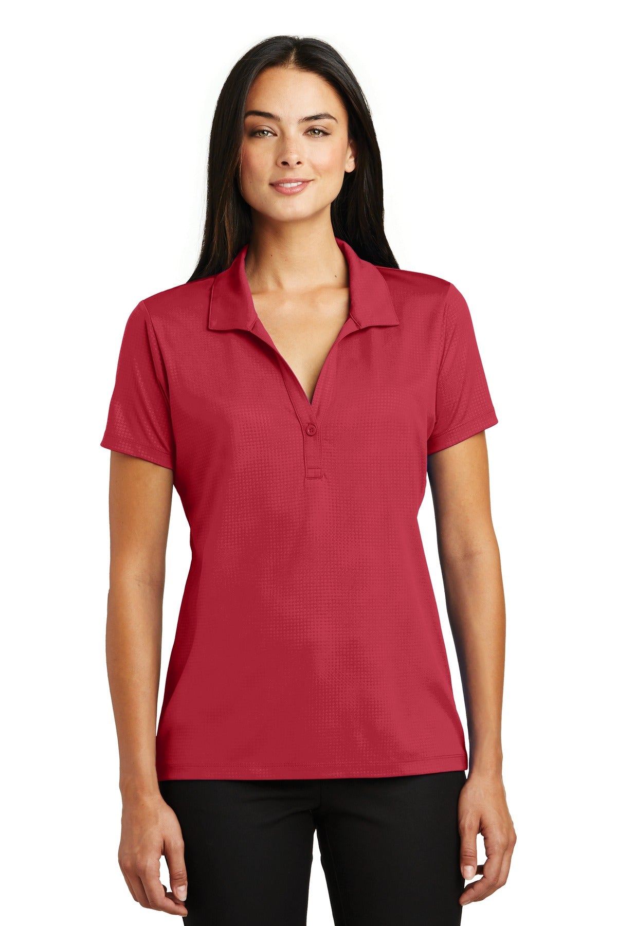 Sport-Tek- Sport-Tek® Women's Embossed PosiCharge® Tough Polo®. LST630-Medtech- 3