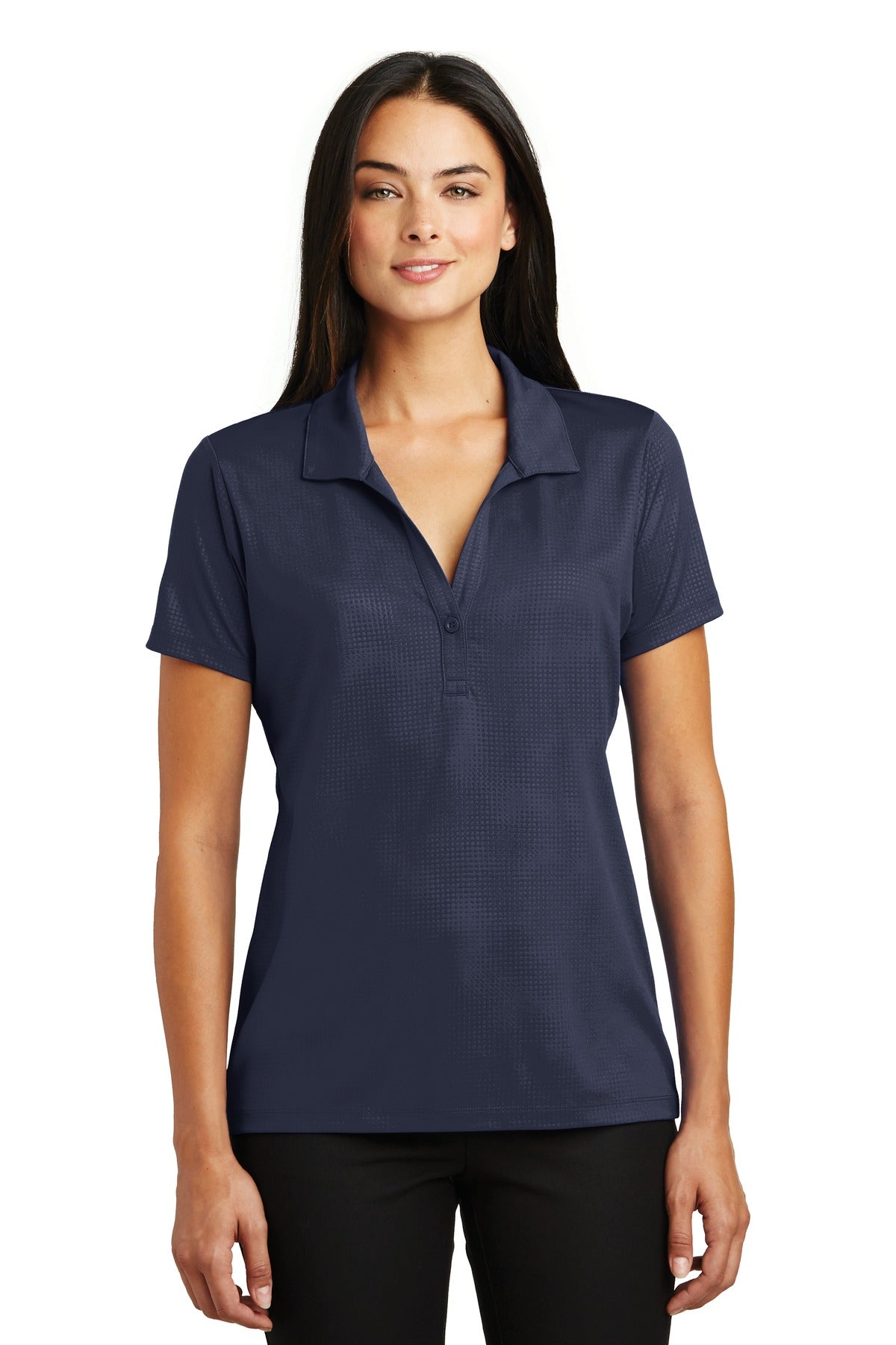 Sport-Tek- Sport-Tek® Women's Embossed PosiCharge® Tough Polo®. LST630-Medtech- 4