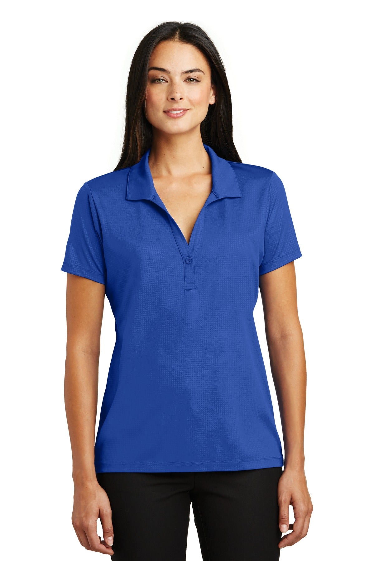 Sport-Tek- Sport-Tek® Women's Embossed PosiCharge® Tough Polo®. LST630-Medtech- 5