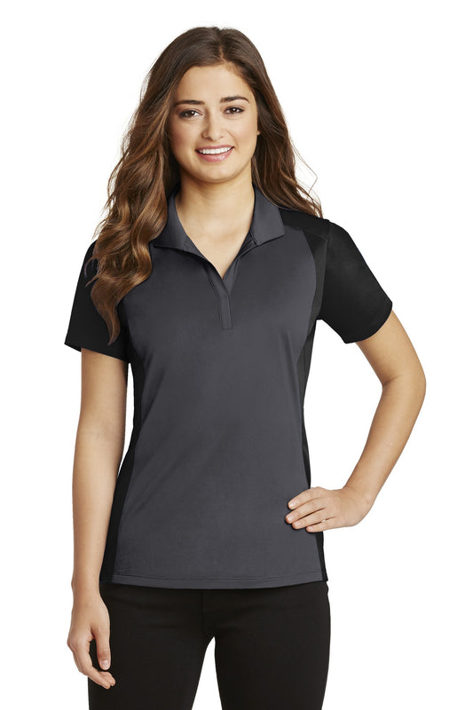 Sport-Tek- Sport-Tek® Women's Colorblock Micropique Sport-Wick® Polo. LST652-Medtech- 1