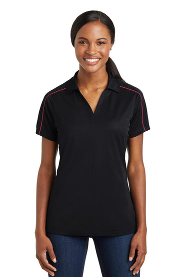 Sport-Tek- Sport-Tek® Women's Micropique Sport-Wick® Piped Polo. LST653-Medtech- 2