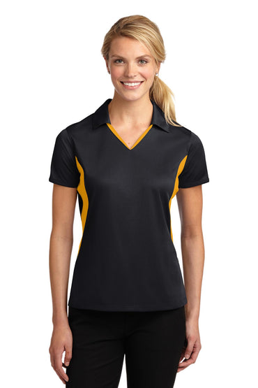 Sport-Tek- Sport-Tek® Women's Side Blocked Micropique Sport-Wick® Polo. LST655-Medtech- 2