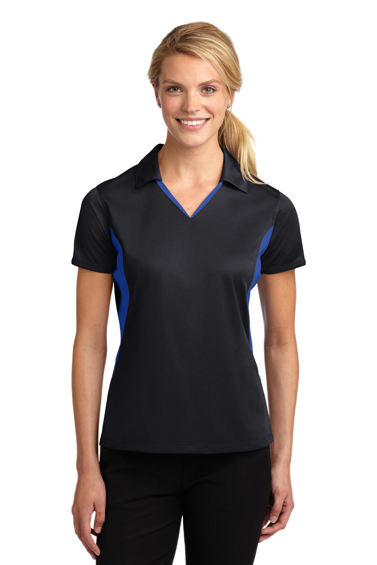 Sport-Tek- Sport-Tek® Women's Side Blocked Micropique Sport-Wick® Polo. LST655-Medtech- 5