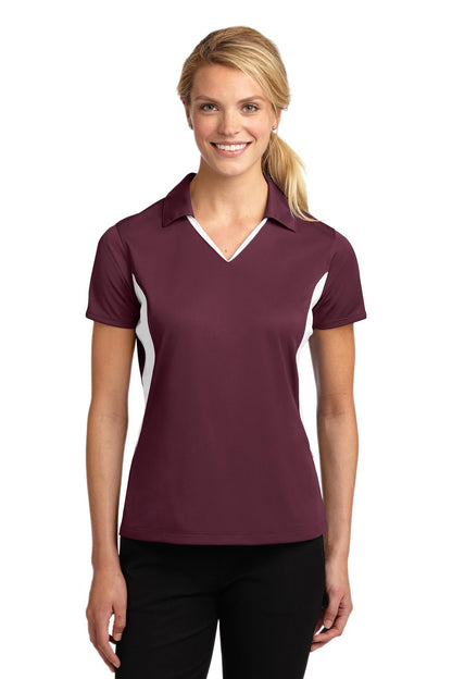 Sport-Tek- Sport-Tek® Women's Side Blocked Micropique Sport-Wick® Polo. LST655-Medtech- 7