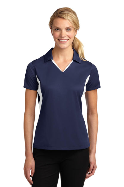 Sport-Tek- Sport-Tek® Women's Side Blocked Micropique Sport-Wick® Polo. LST655-Medtech- 10