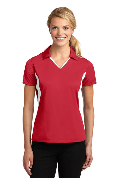 Sport-Tek- Sport-Tek® Women's Side Blocked Micropique Sport-Wick® Polo. LST655-Medtech- 11