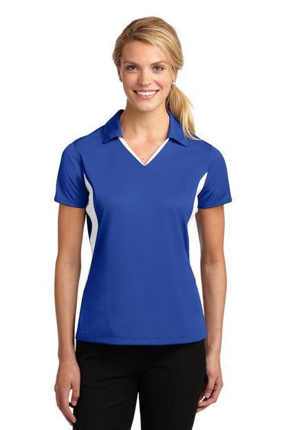 Sport-Tek- Sport-Tek® Women's Side Blocked Micropique Sport-Wick® Polo. LST655-Medtech- 12