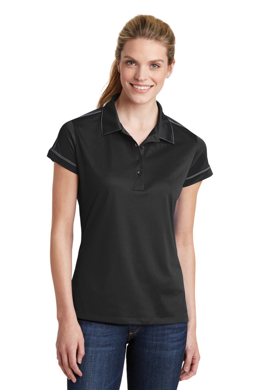 Sport-Tek- Sport-Tek® Women's Contrast Stitch Micropique Sport-Wick® Polo. LST659-Medtech- 1