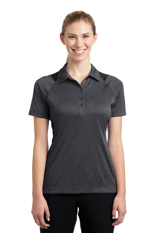 Sport-Tek- Sport-Tek® Women's Heather Colorblock Contender™ Polo. LST665-Medtech- 1