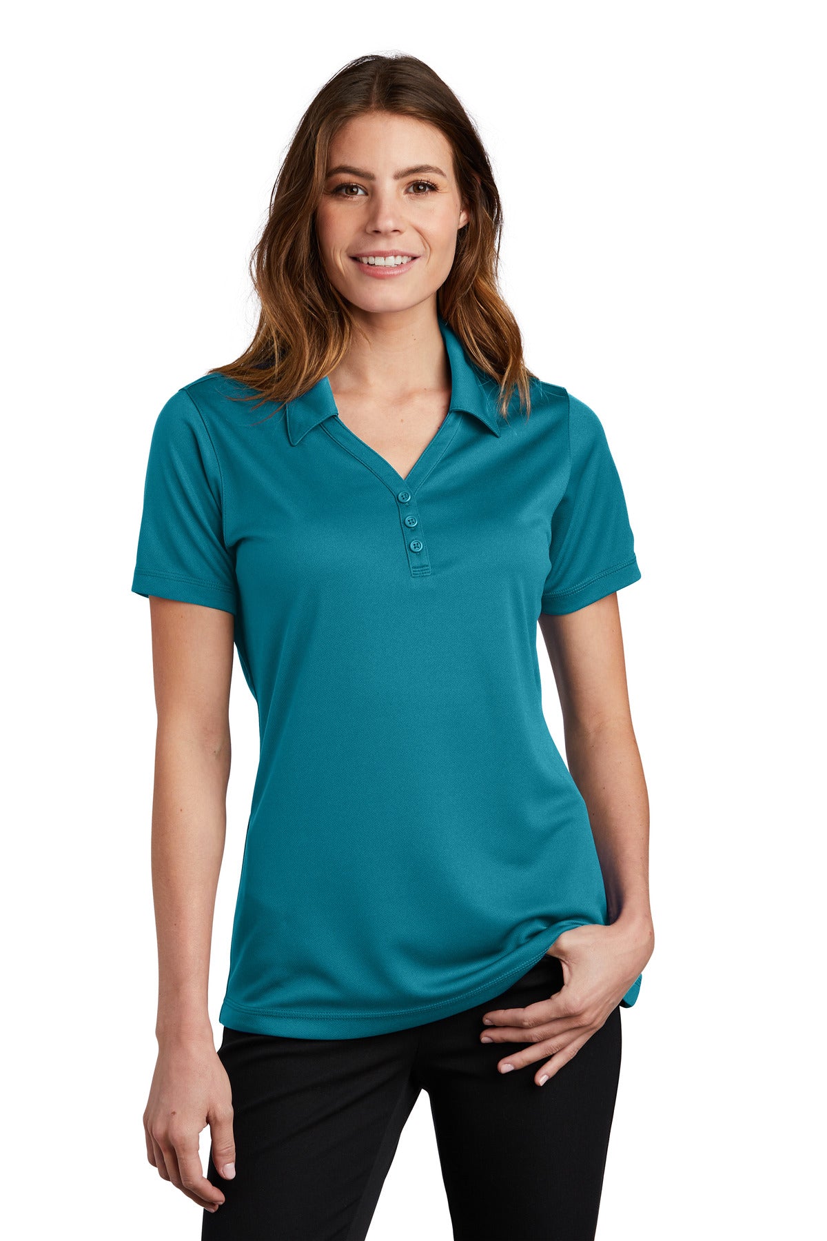 Sport-Tek- Sport-Tek® Women's PosiCharge® Micro-Mesh Polo. LST680-Medtech- 2