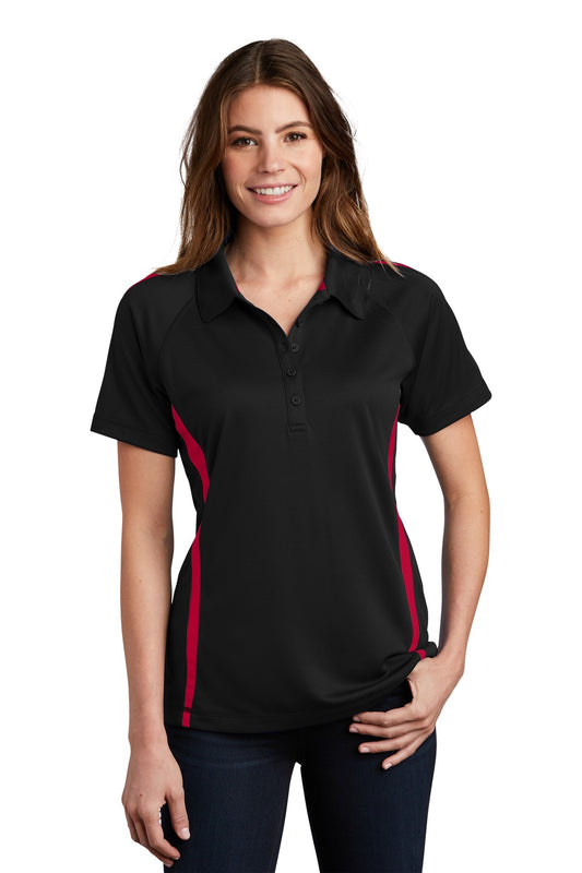 Sport-Tek- Sport-Tek® Women's PosiCharge® Micro-Mesh Colorblock Polo. LST685-Medtech- 1