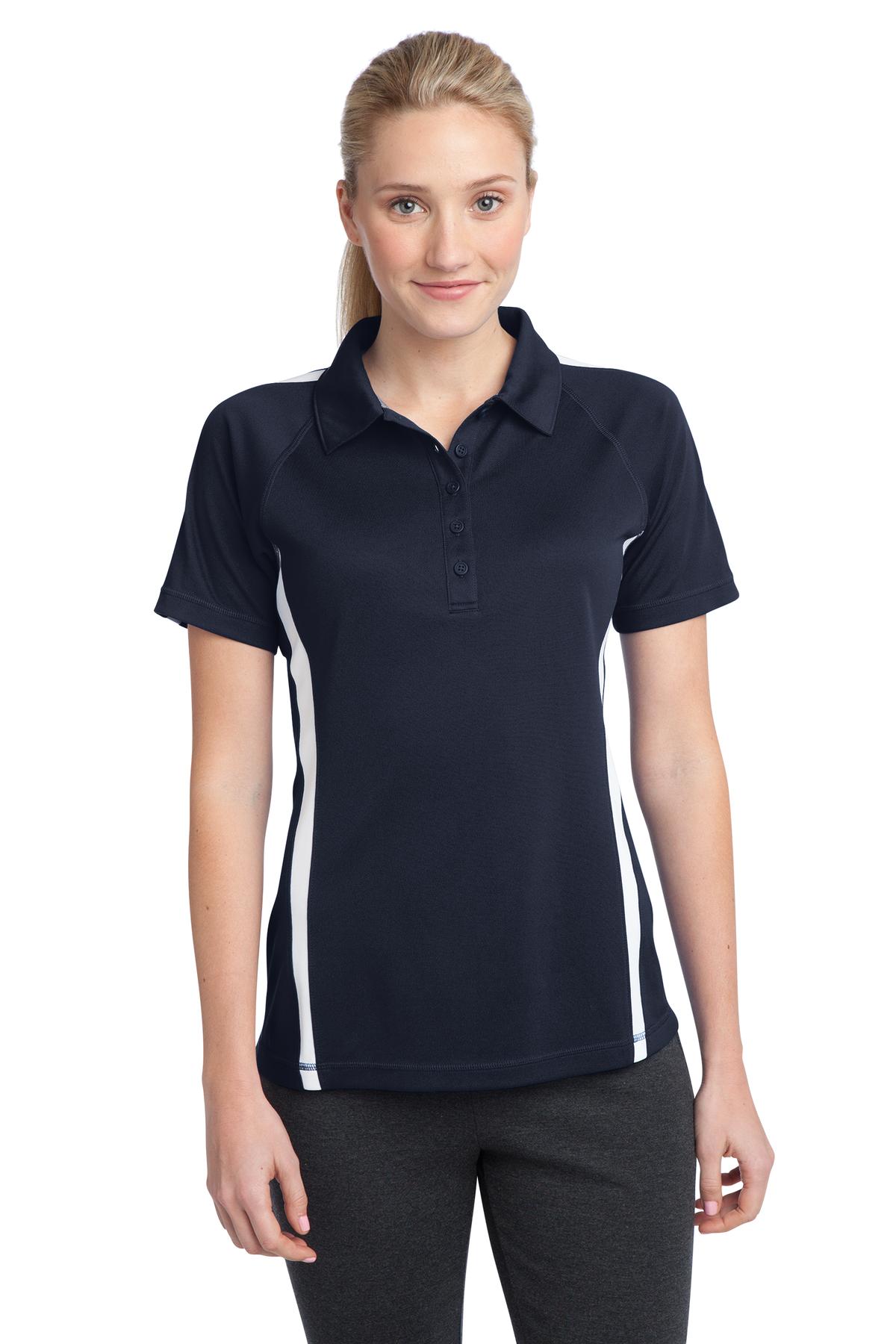 Sport-Tek- Sport-Tek® Women's PosiCharge® Micro-Mesh Colorblock Polo. LST685-Medtech- 4