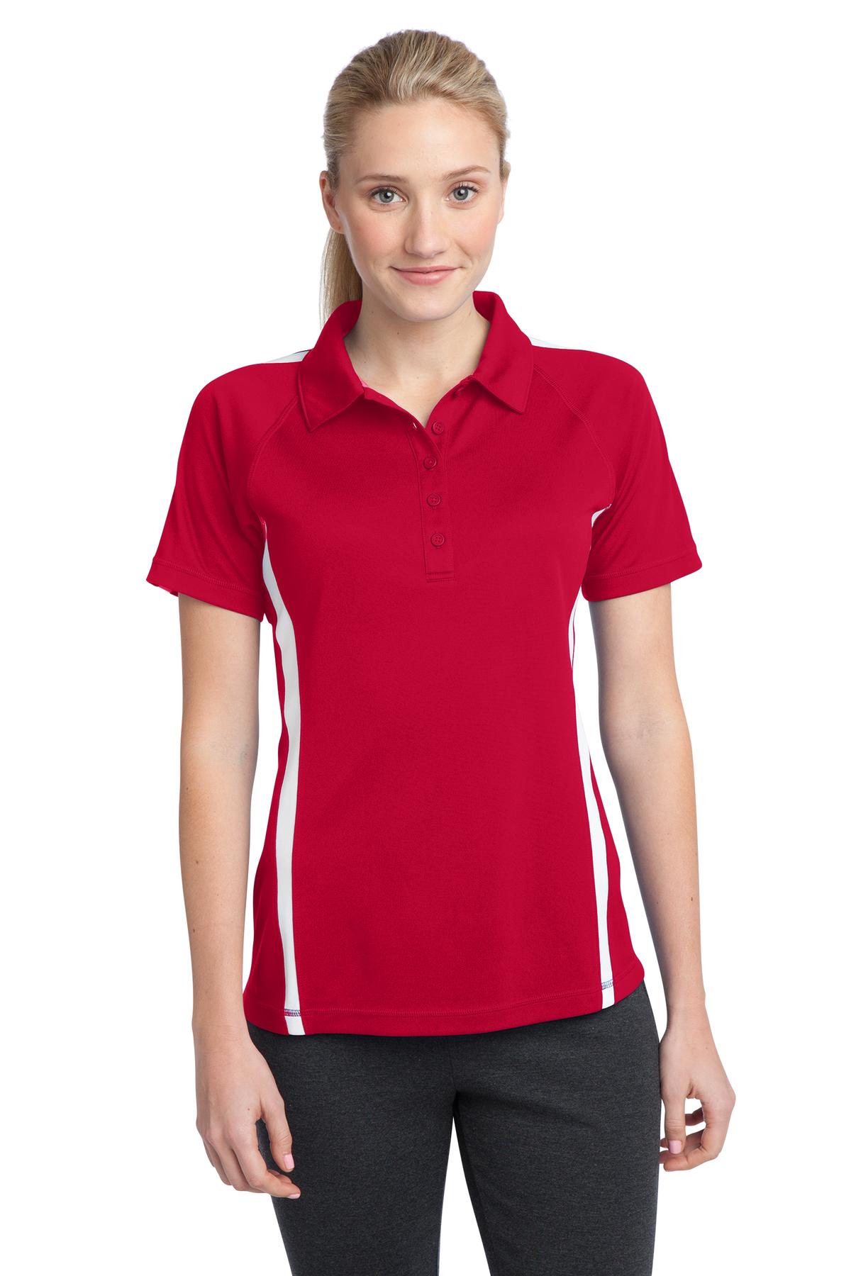 Sport-Tek- Sport-Tek® Women's PosiCharge® Micro-Mesh Colorblock Polo. LST685-Medtech- 5