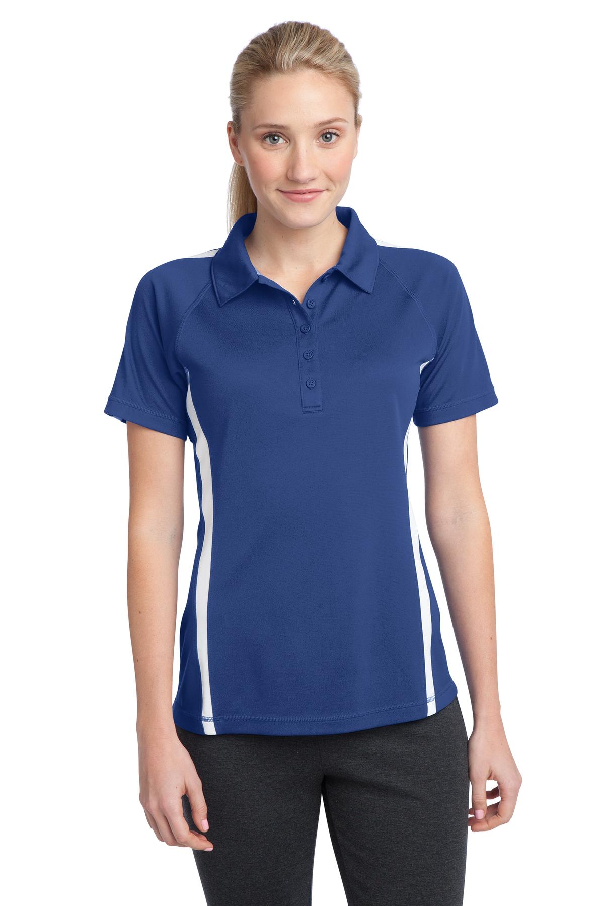 Sport-Tek- Sport-Tek® Women's PosiCharge® Micro-Mesh Colorblock Polo. LST685-Medtech- 6