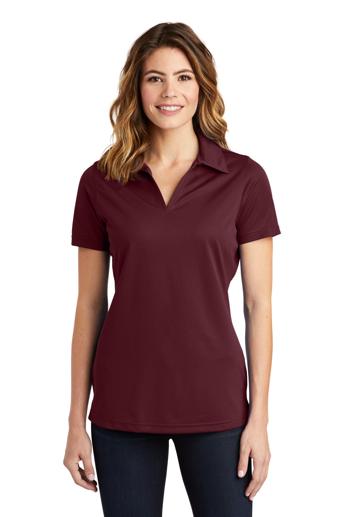 Sport-Tek- Sport-Tek® Women's PosiCharge® Active Textured Polo. LST690-Medtech- 3