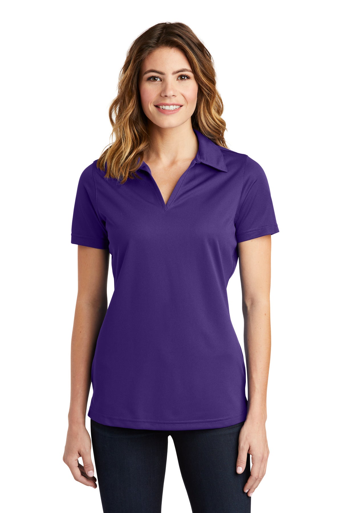 Sport-Tek- Sport-Tek® Women's PosiCharge® Active Textured Polo. LST690-Medtech- 4