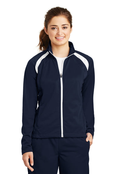 Sport-Tek- Sport-Tek® Women's Tricot Track Jacket. LST90-Medtech- 2