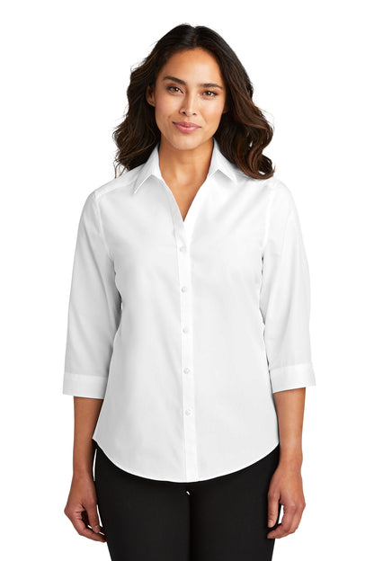 Port Authority- Port Authority® Women's 3/4-Sleeve Carefree Poplin Shirt. LW102-Medtech- 6