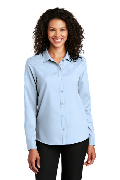 Port Authority- Port Authority® Women's Long Sleeve Performance Staff Shirt LW401-Medtech- 2