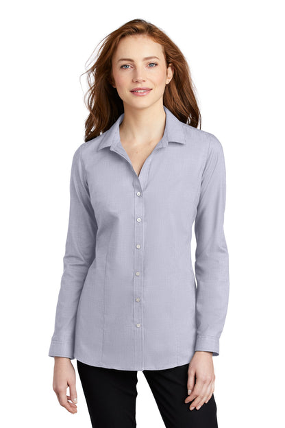 Port Authority- Port Authority ® Women's Pincheck Easy Care Shirt LW645-Medtech- 2