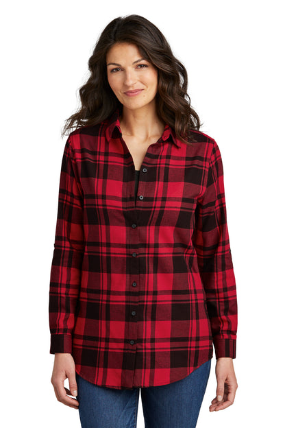 Port Authority- Port Authority® Women's Plaid Flannel Tunic . LW668-Medtech- 1