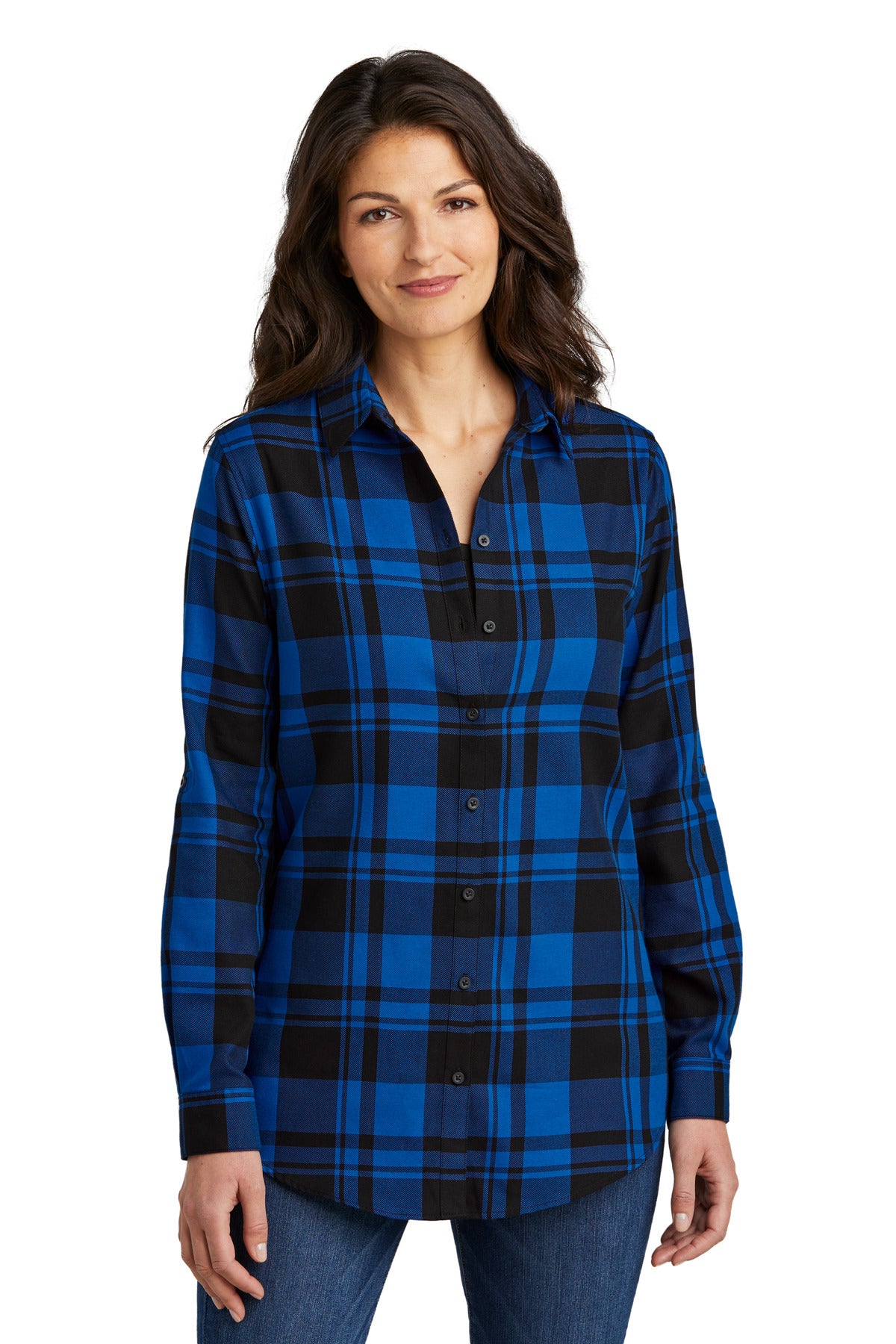 Port Authority- Port Authority® Women's Plaid Flannel Tunic . LW668-Medtech- 5