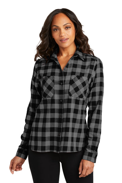 Port Authority- Port Authority® Women's Plaid Flannel Shirt LW669-Medtech- 1