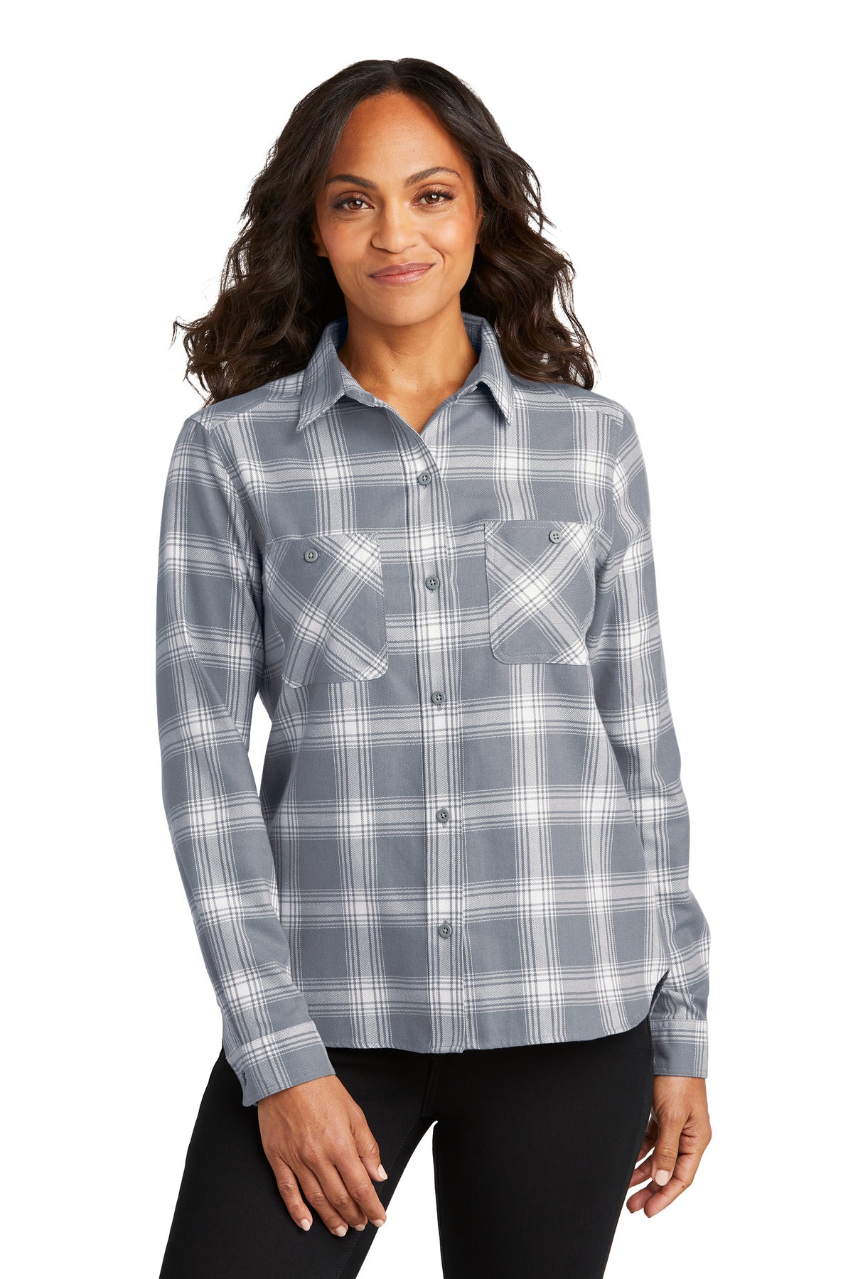 Port Authority- Port Authority® Women's Plaid Flannel Shirt LW669-Medtech- 3