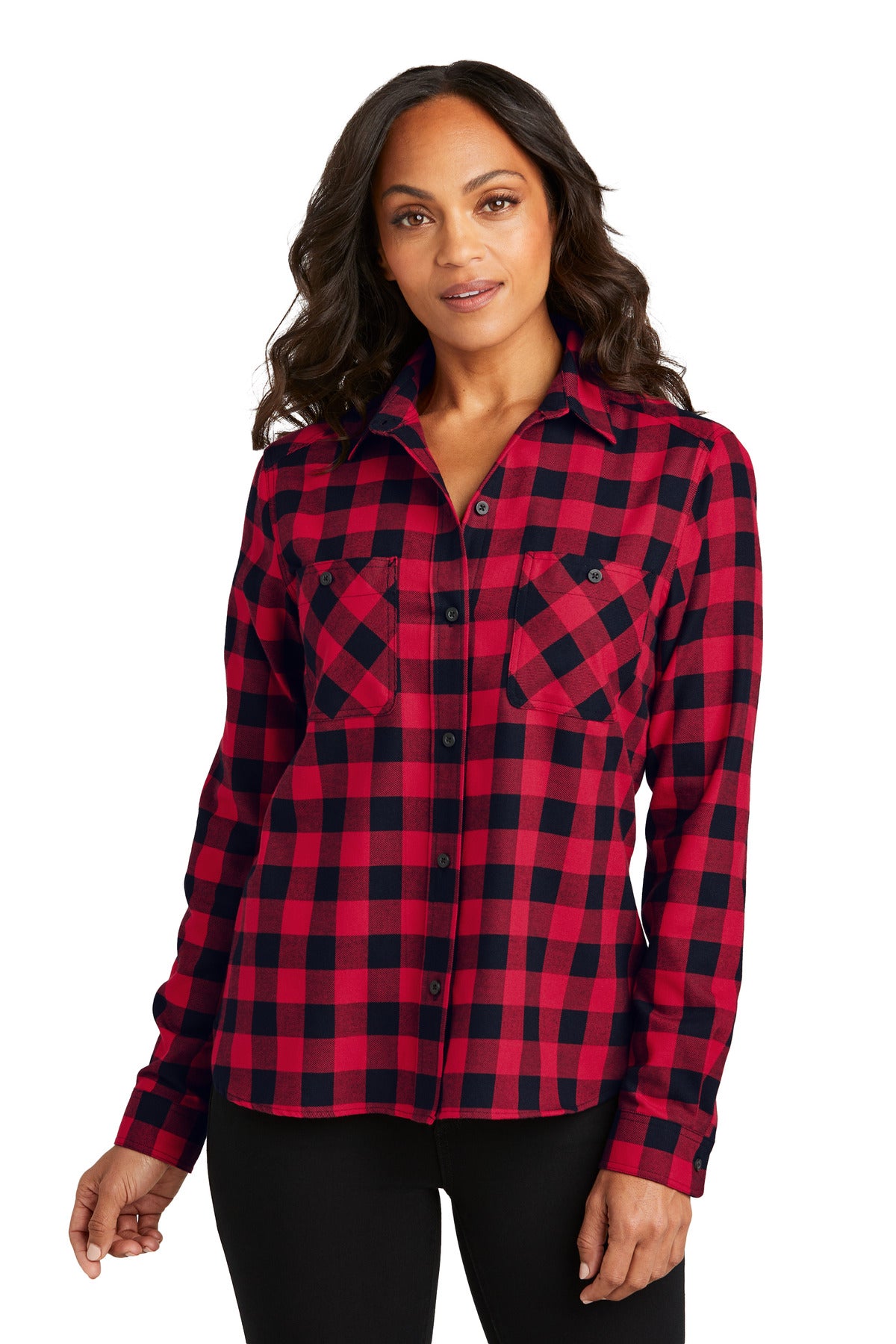 Port Authority- Port Authority® Women's Plaid Flannel Shirt LW669-Medtech- 4