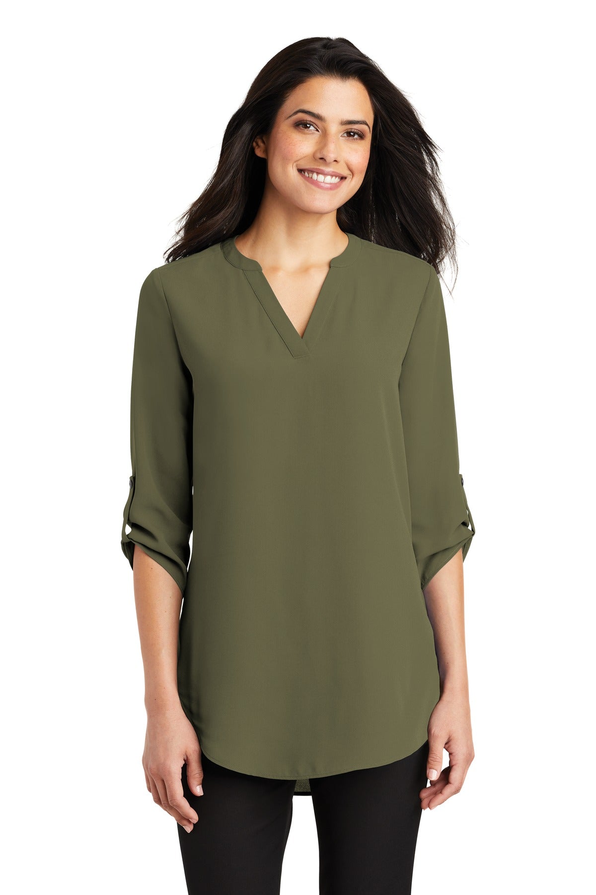 Port Authority- Port Authority® Women's 3/4-Sleeve Tunic Blouse. LW701-Medtech- 2