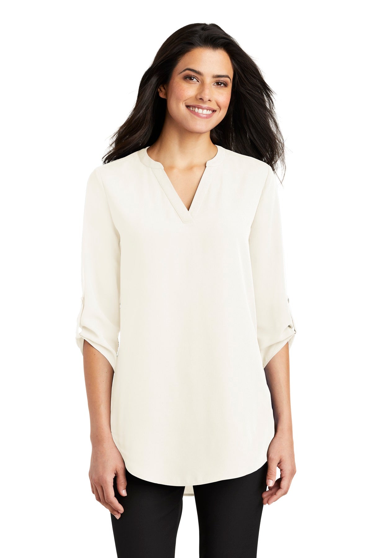 Port Authority- Port Authority® Women's 3/4-Sleeve Tunic Blouse. LW701-Medtech- 3