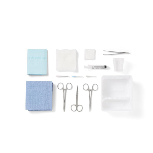 Laceration Tray with Instruments, 16/Case