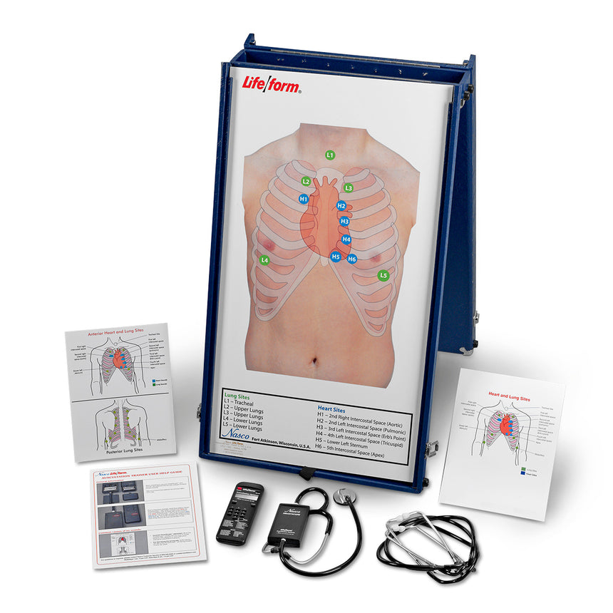  Nasco Healthcare-Life/form® Anterior Auscultation Practice Board with Case and SmartScope-MedTech-1