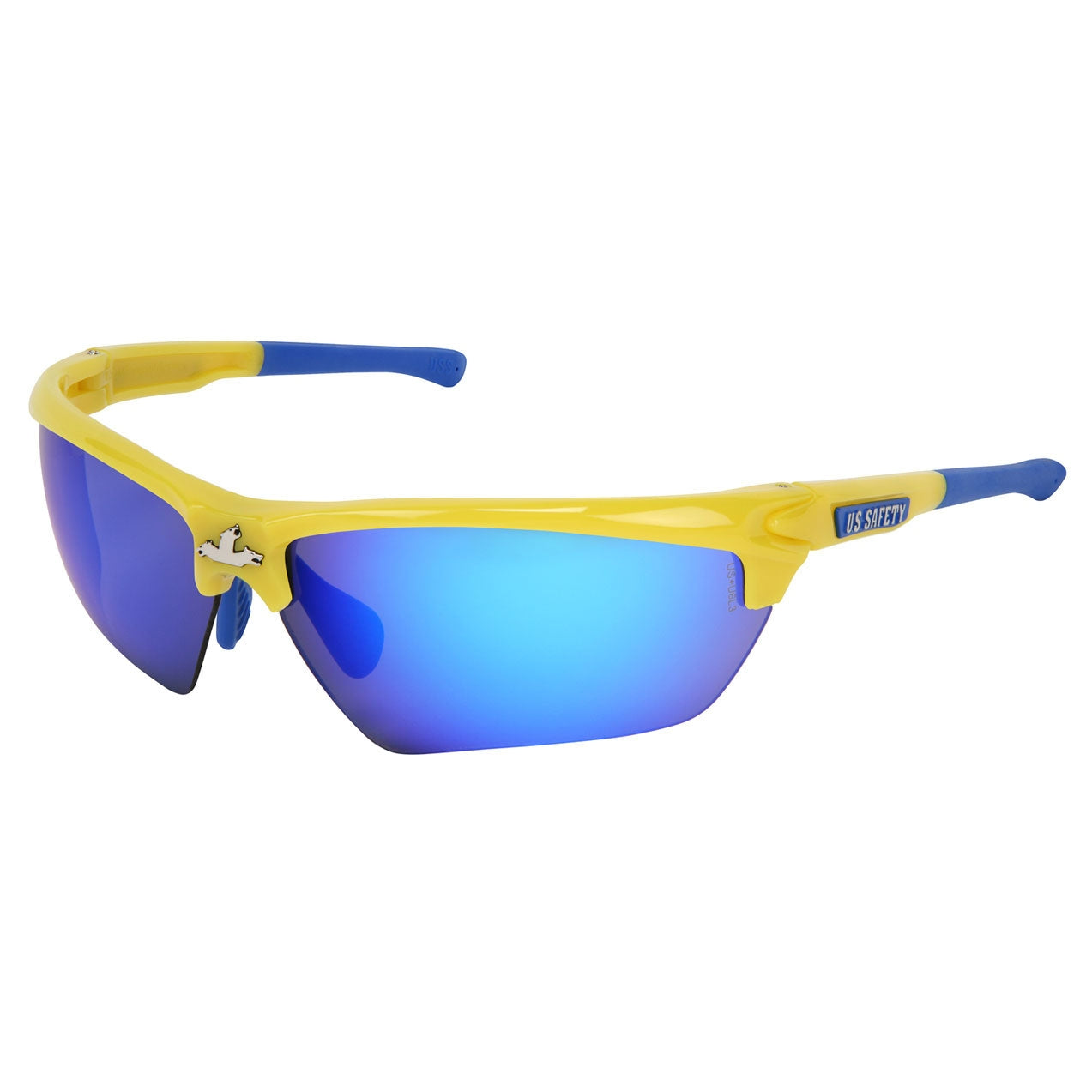 MCR Dominator Glasses Yellow Polycarbonate One Size - 12 per Box