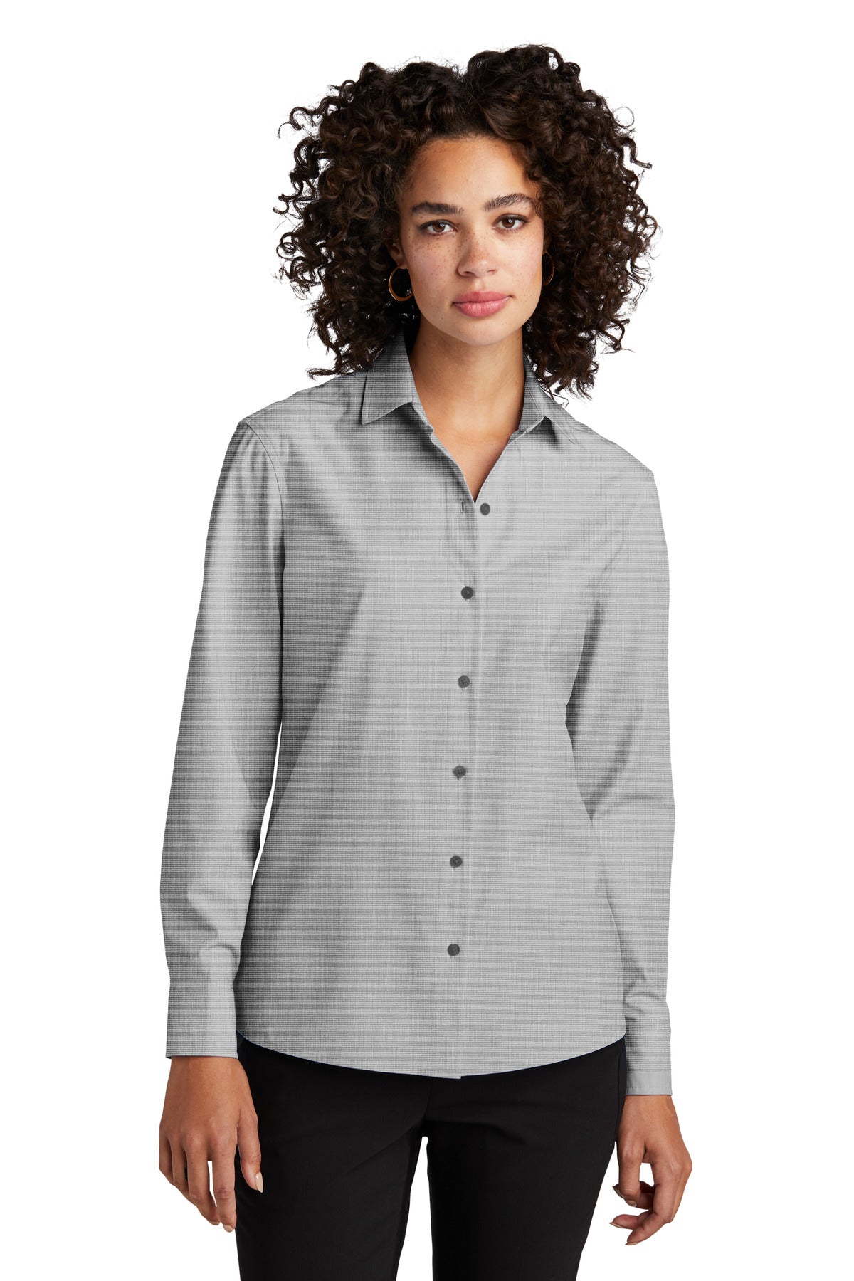 Mercer+Mettle- Mercer+Mettle® Women's Long Sleeve Stretch Woven Shirt MM2001-Medtech- 3