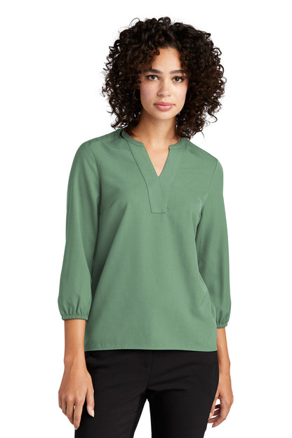 Mercer+Mettle- Mercer+Mettle® Women's Stretch Crepe 3/4-Sleeve Blouse MM2011-Medtech- 6