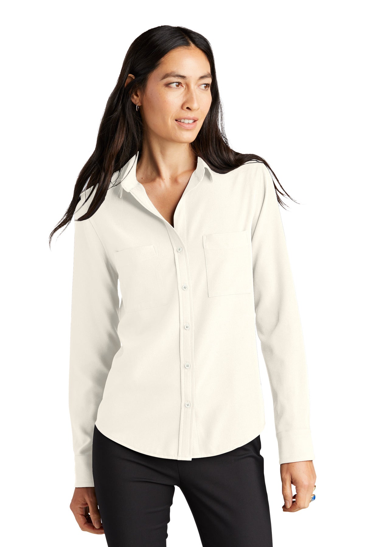 Mercer+Mettle- Mercer+Mettle® Women's Stretch Crepe Long Sleeve Camp MM2013-Medtech- 3