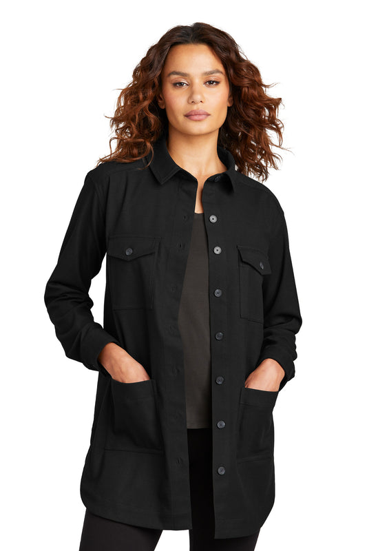 Mercer+Mettle- Mercer+Mettle® Women's Long Sleeve Twill Overshirt MM2021-Medtech- 1