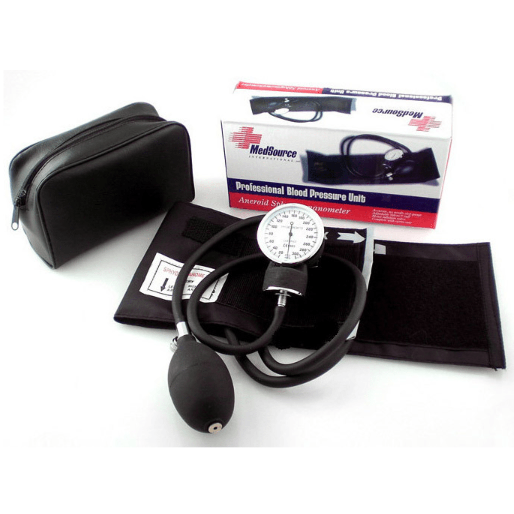 MedSource Blood Pressure Cuff Sphygmomanometer and Gauge, Adult