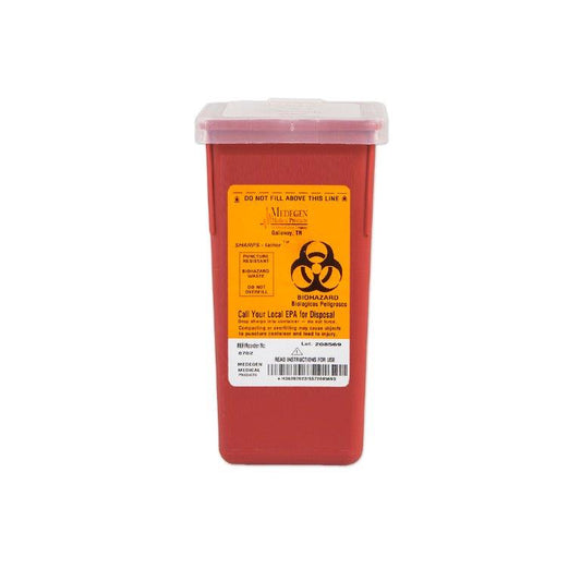 Medegen Medical Stackable Sharps Container, 1 Qt