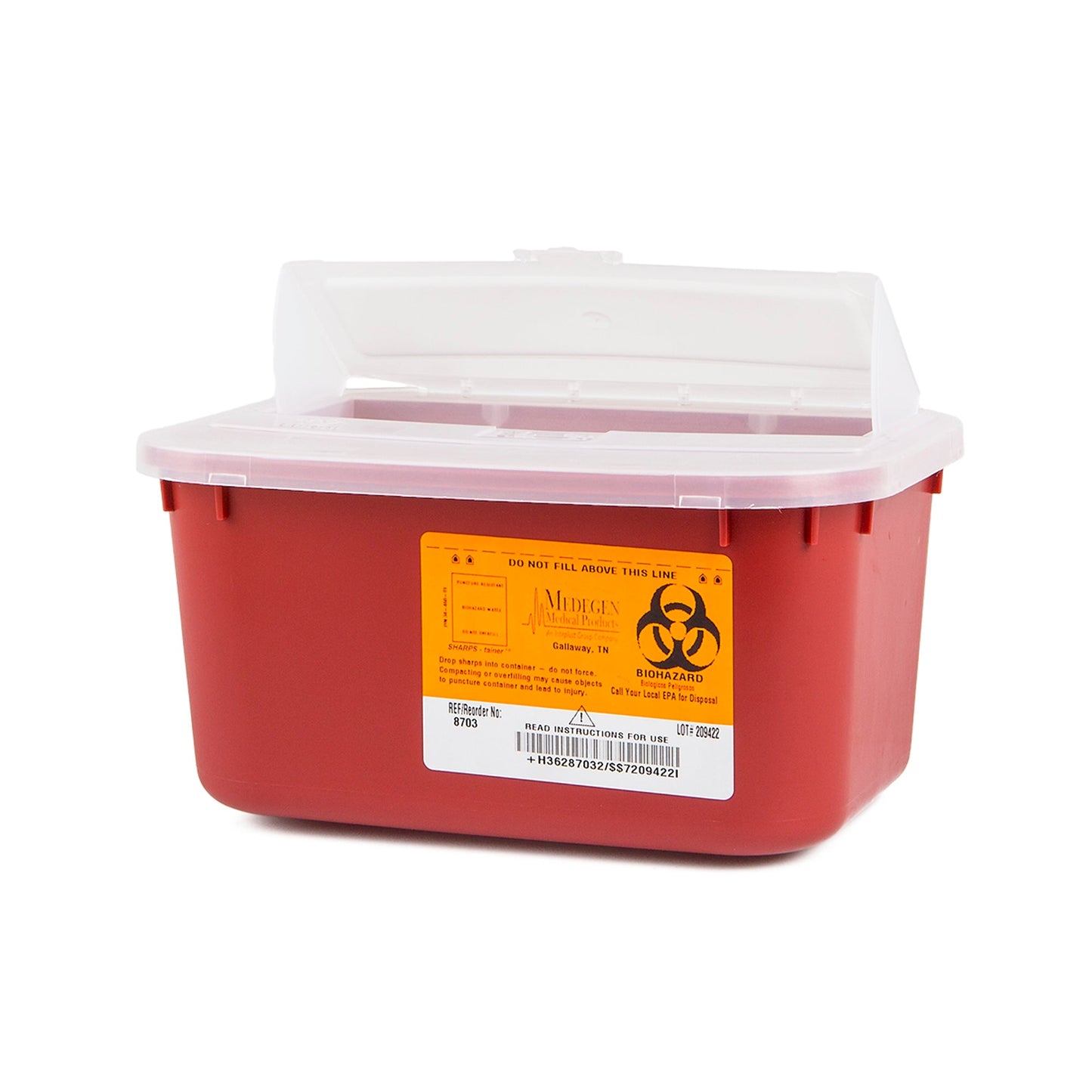  Medegen Medical Products-Medegen Sharps Container, 1 Gal-MedTech-1