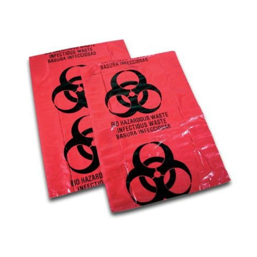 Medique® Biohazard Waste Bags, 10 Gallon