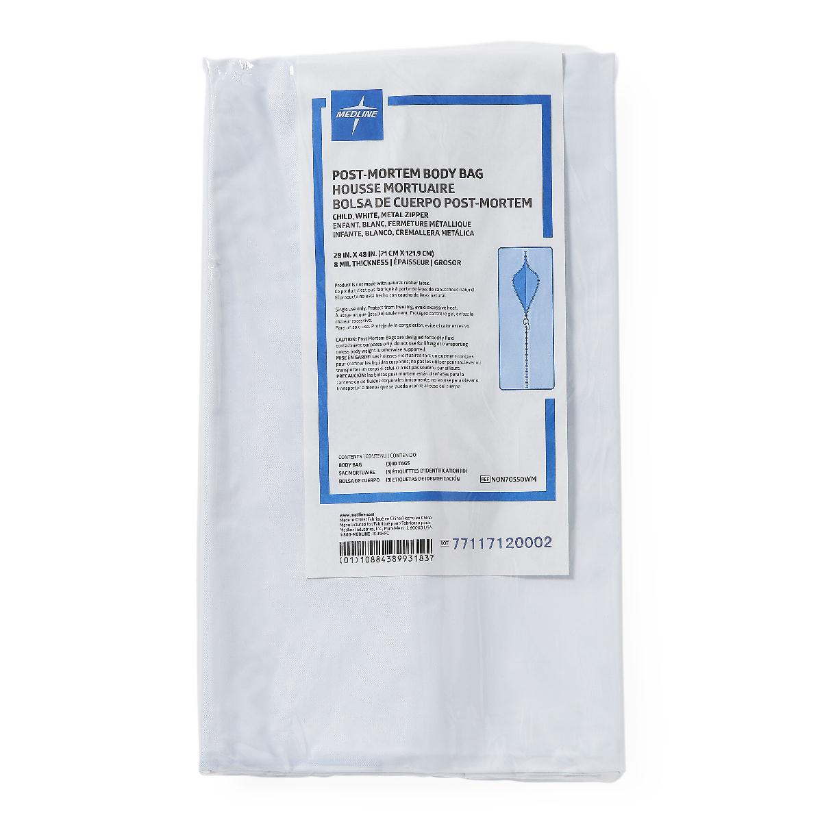 Medline Body Bag, Pediatric Size, 28" x 48"