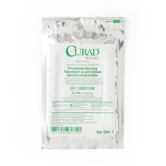 Medline® CURAD® Petrolatum Dressing Gauze, 3" x 9"