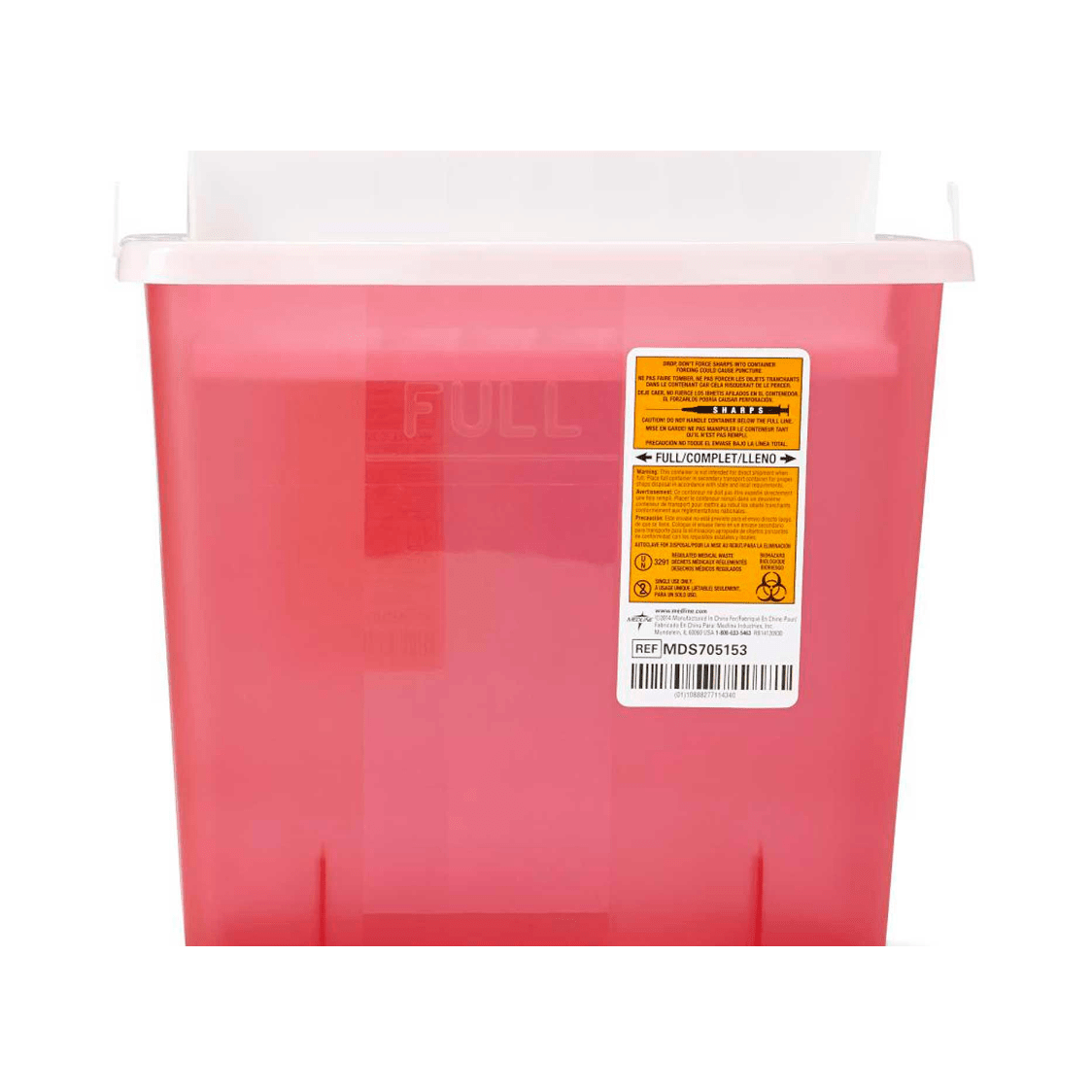 Medline® Wall-Mount Sharps Container, Multiple Sizes