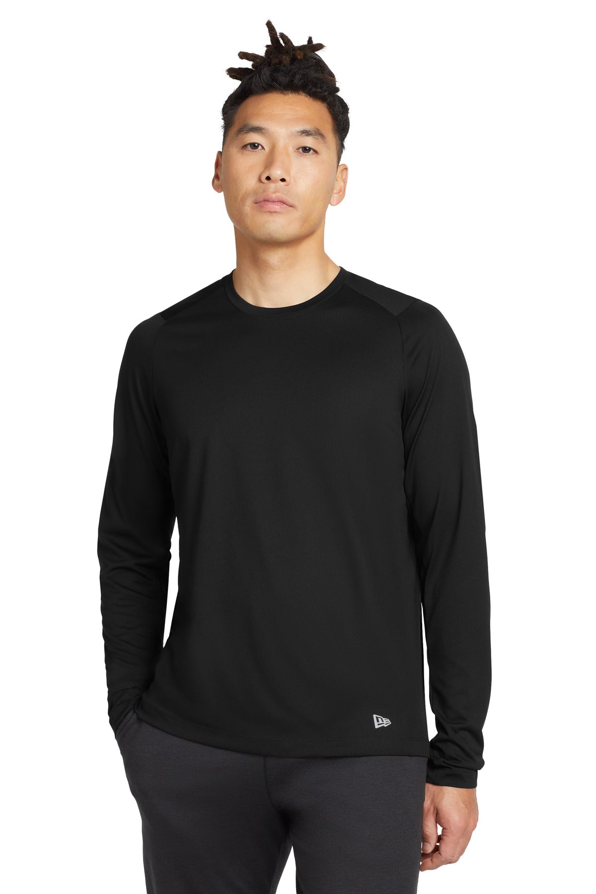 New Era- New Era ® Series Performance Long Sleeve Crew Tee. NEA201-Medtech- 1