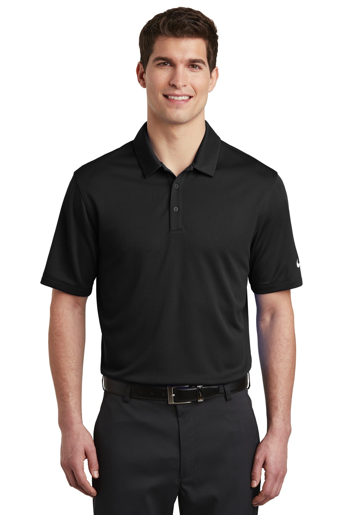 Nike- Nike Dri-FIT Hex Textured Polo. NKAH6266-Medtech- 1