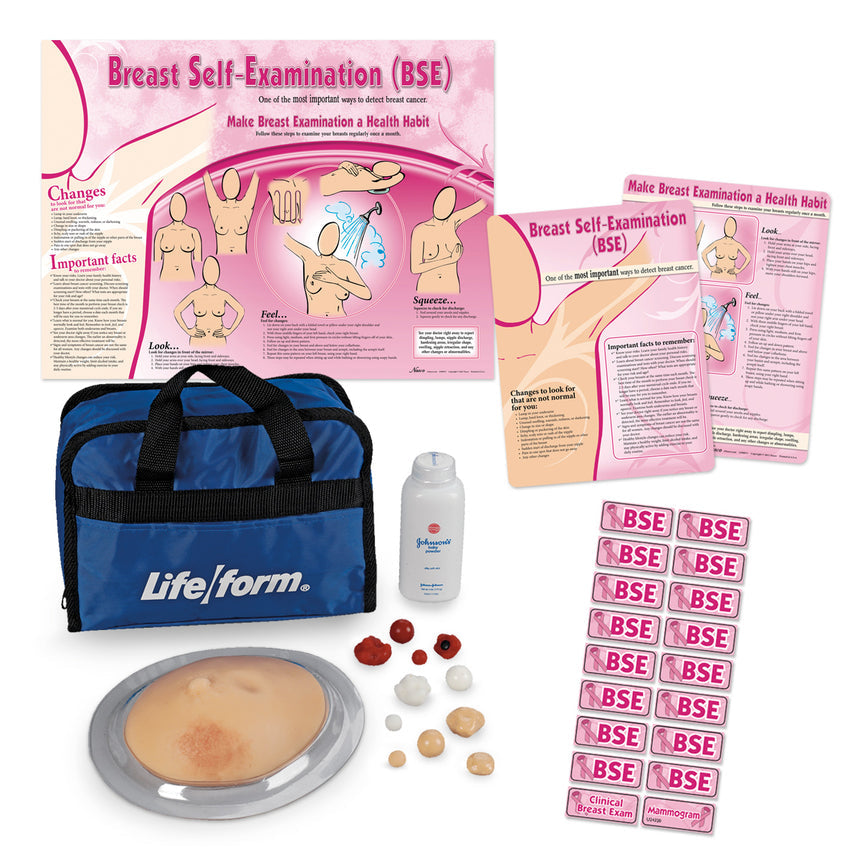 Nasco Complete Breast Examination Education Kit with Trainer