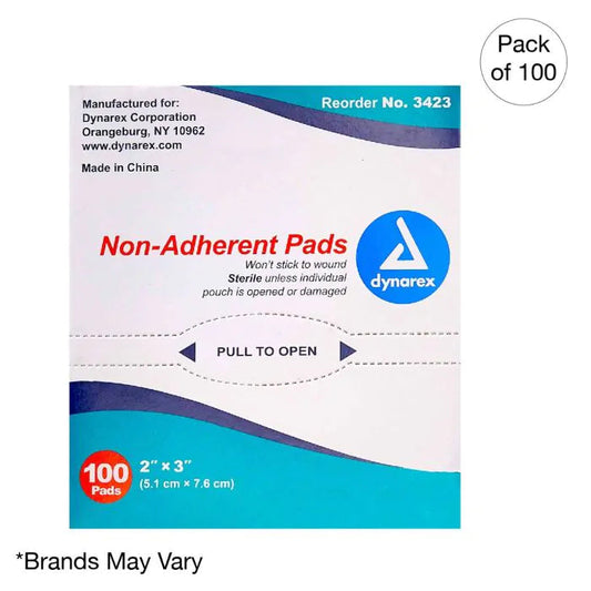 Non-Adherent Pad, Sterile, 2" x 3" Case of 1200